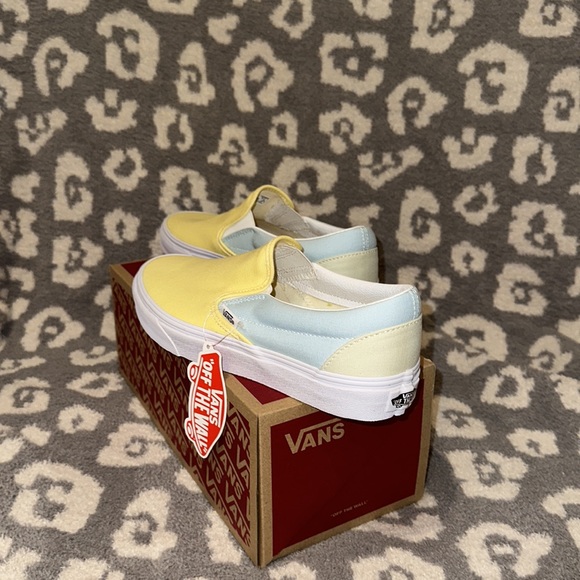 Vans Classic Slip-On (Pastel Block/Mlt/True White) Sneaker New - Picture 6 of 17